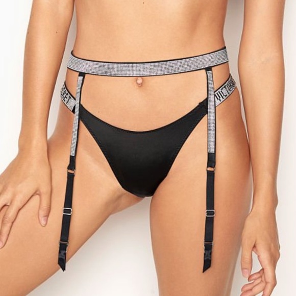 BNWT Victoria’s Secret logo shine garter belt - Picture 2 of 3